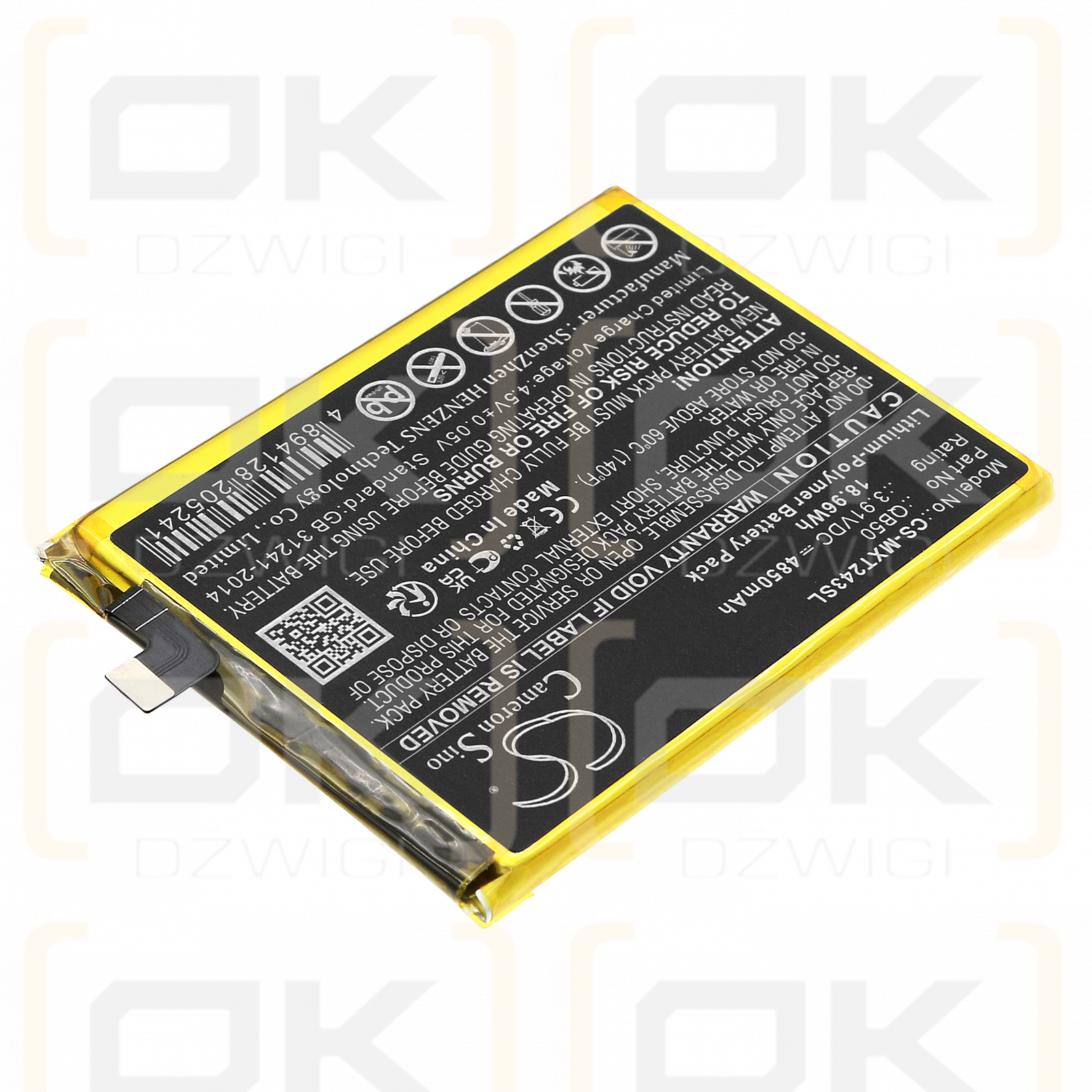 Motorola Moto G84 5G / QB50 4850 mAh Li-Polymer 3,91 V (Cameron Sino)