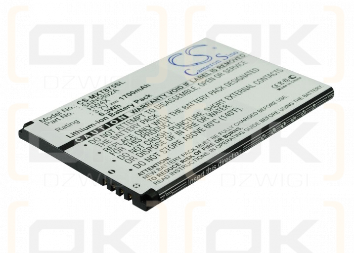 Motorola MB865 / HW4X 1700mAh Li-ion 3.7V (Cameron Sino)