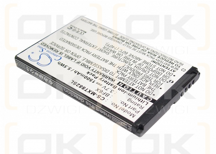 Motorola MT870 / BF6X 1500mAh Li-ion 3.7V (Cameron Sino)