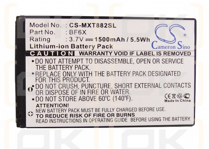 Motorola MT870 / BF6X 1500mAh Li-ion 3.7V (Cameron Sino)