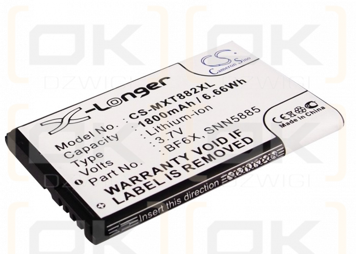 Motorola MT870 / BF6X 1800mAh Li-ion 3.7V (Cameron Sino)