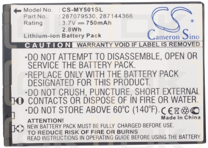 Sagem 226 / 287079530 750 mAh Li-Ion 3,7 V (Cameron Sino)