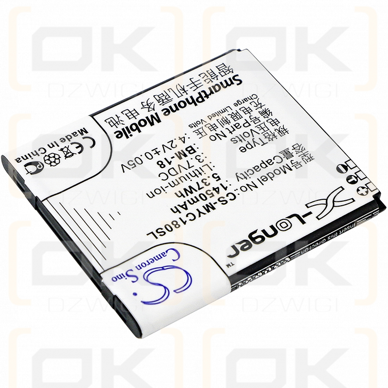 Ersatzakku für MyPhone C-Smart III / BM-18 1450 mAh Li-Ion 3,7 V (Cameron Sino)