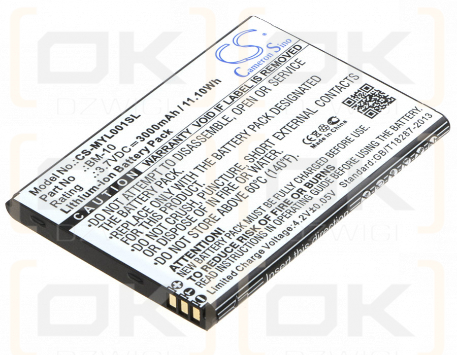 myPhone L-Line / BM-10 3000mAh Li-ion 3.7V (Cameron Sino)