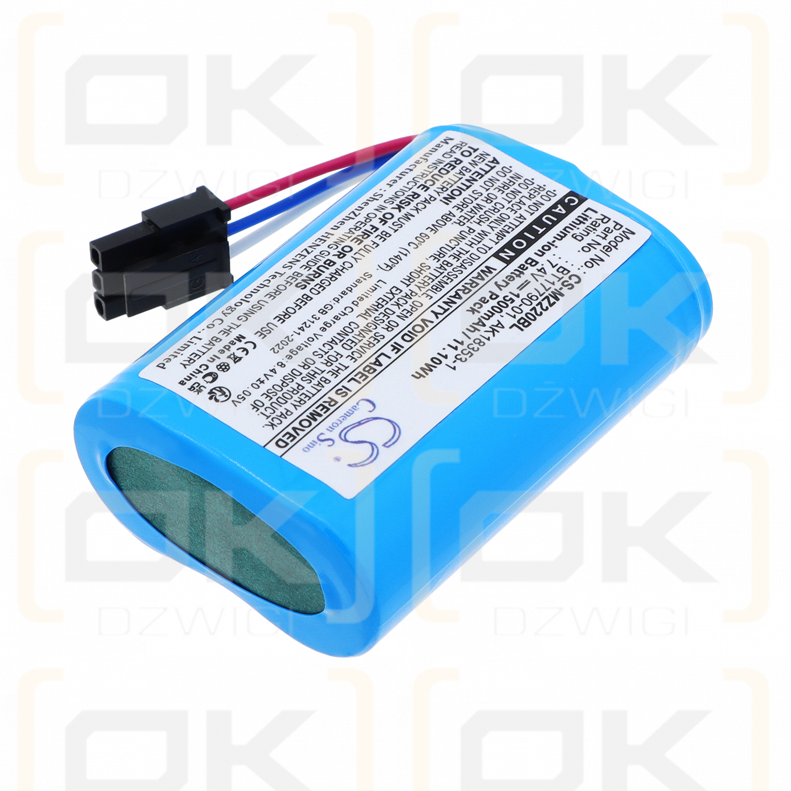 Zebra MZ420L / BT17790-1 1500 mAh Li-Ion 7,4 V (Cameron Sino)