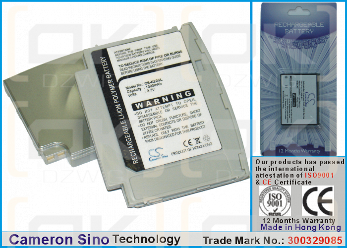 Литий-полимерный аккумулятор Acer N20w / 865Y032 1300 мАч 3,7 В (Cameron Sino)