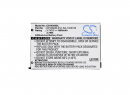 Replacement Battery for Acer JUNO ST / CP.H020N.010 1000 mAh Li-ion 3.7 V (Cameron Sino)
