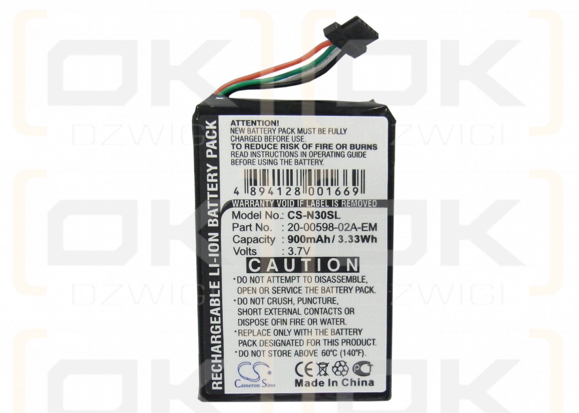 Bateria zamienna do Acer N30 / 20-00598-02A-EM 900 mAh Li-ion 3.7 V (Cameron Sino)