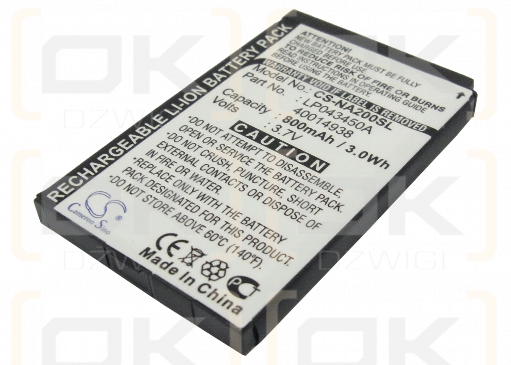 Medion MD2201 / 40014938 800 mAh Li-ion 3.7 V (Cameron Sino)