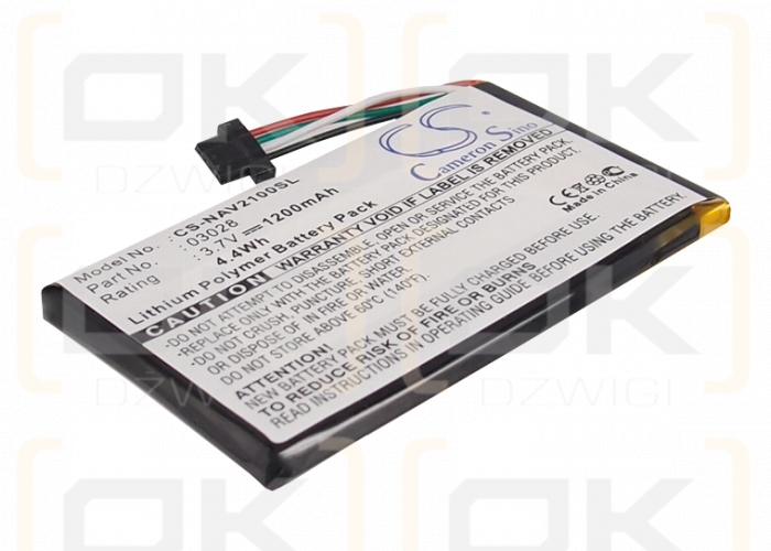 Navigon 2150 Max / 03028 1200mAh Li-Polymer 3.7V (Cameron Sino)