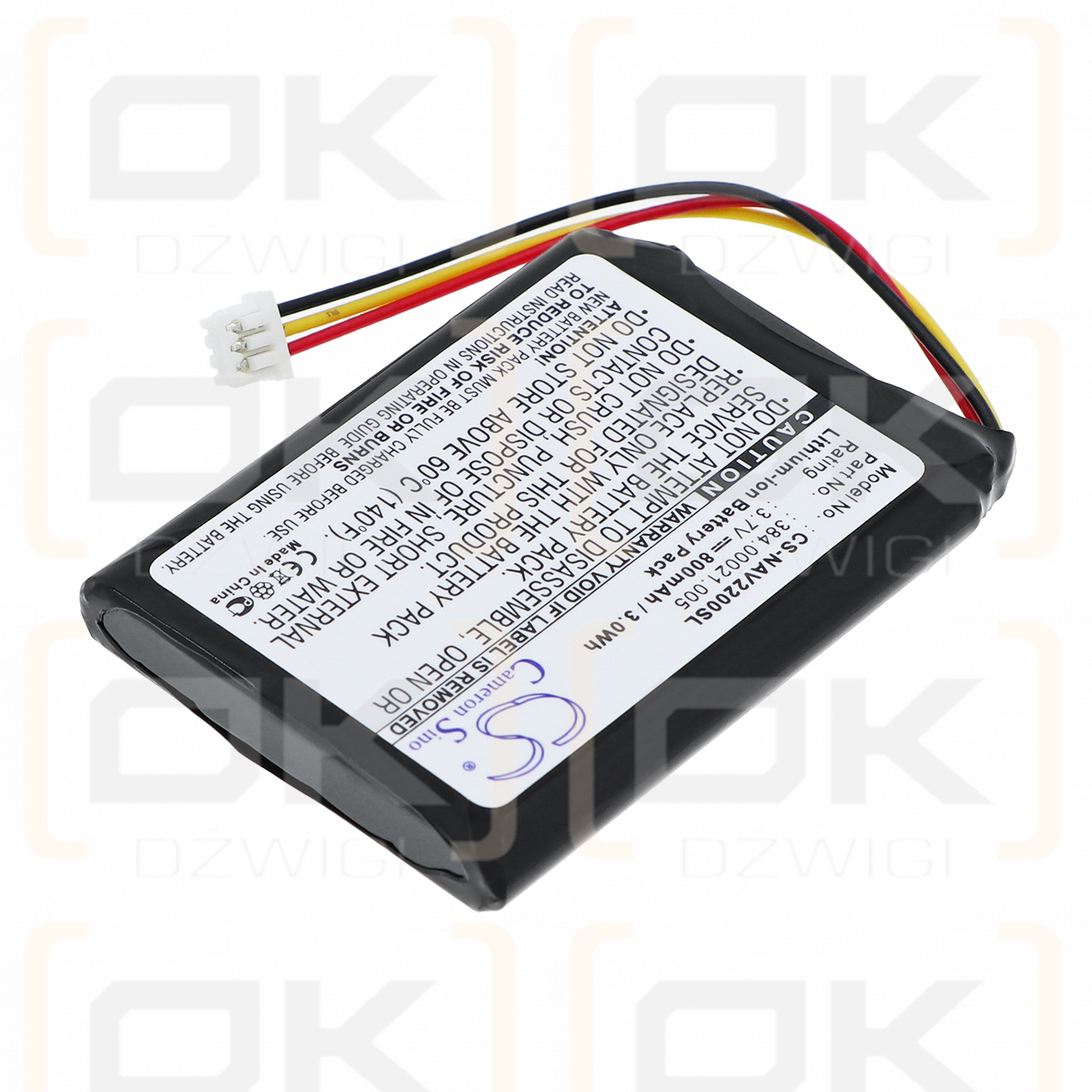 Navigon 2200T / 384.00021.005 800 mAh Li-ion 3.7 V (Cameron Sino)