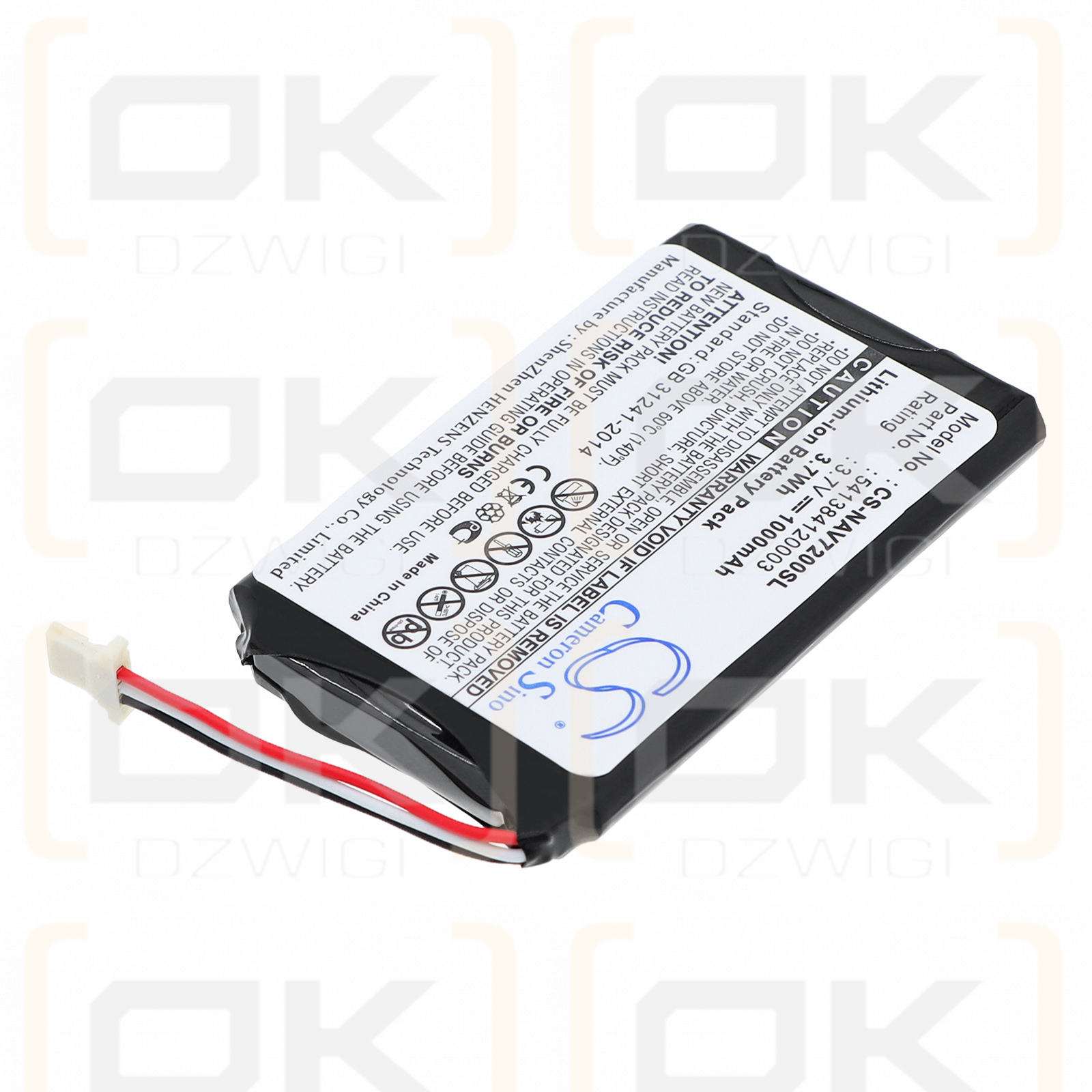 Navigon 72 Plus Live / 541384120003 1000 мАч Li-ion 3,7 В (Cameron Sino)