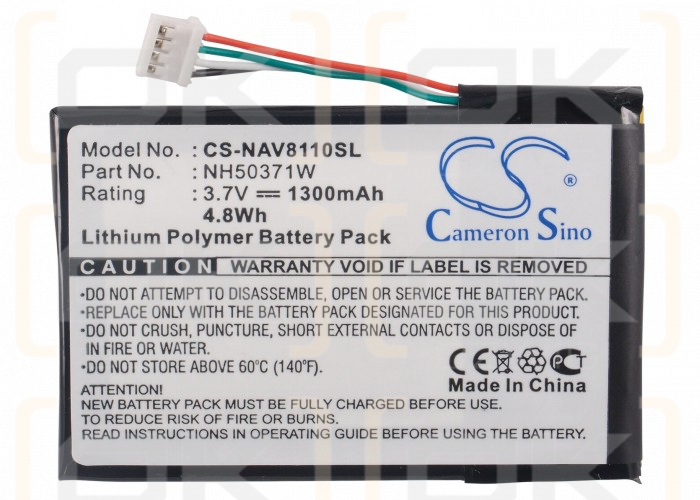 Navigon 8310 / 761NH50371W 1300 mAh Li-Polymer 3,7 V (Cameron Sino)