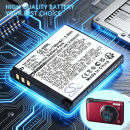 Replacement battery for Canon Li-ion 740mAh (Cameron Sino)