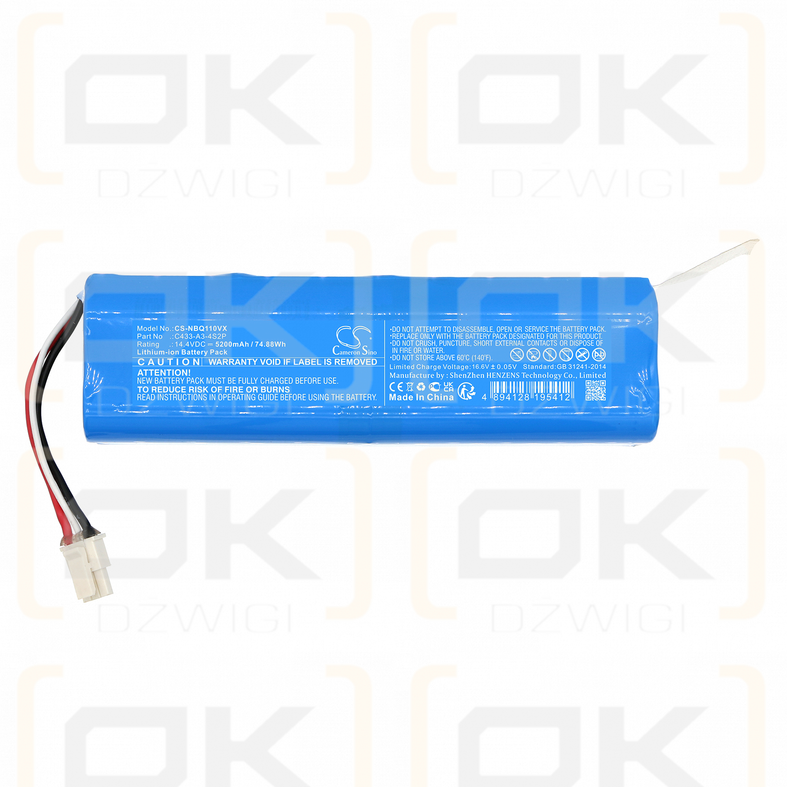 Neabot NoMo Q11 / C433-A3-4S2P 5200mAh Li-ion 14.40V (Cameron Sino)