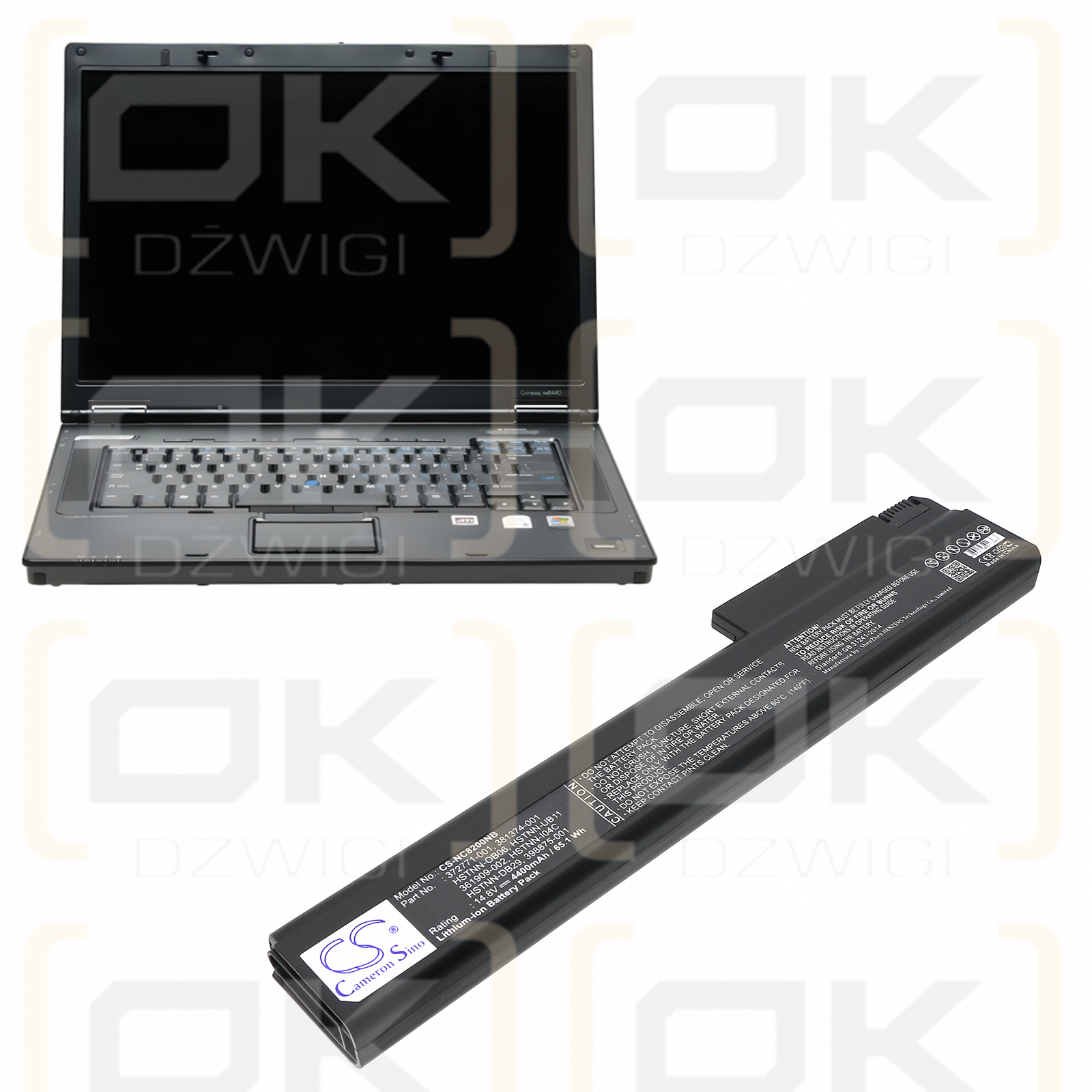 HP Business Notebook 6720t / 372771-001 4400mAh Li-ion 14.8V (Cameron Sino)