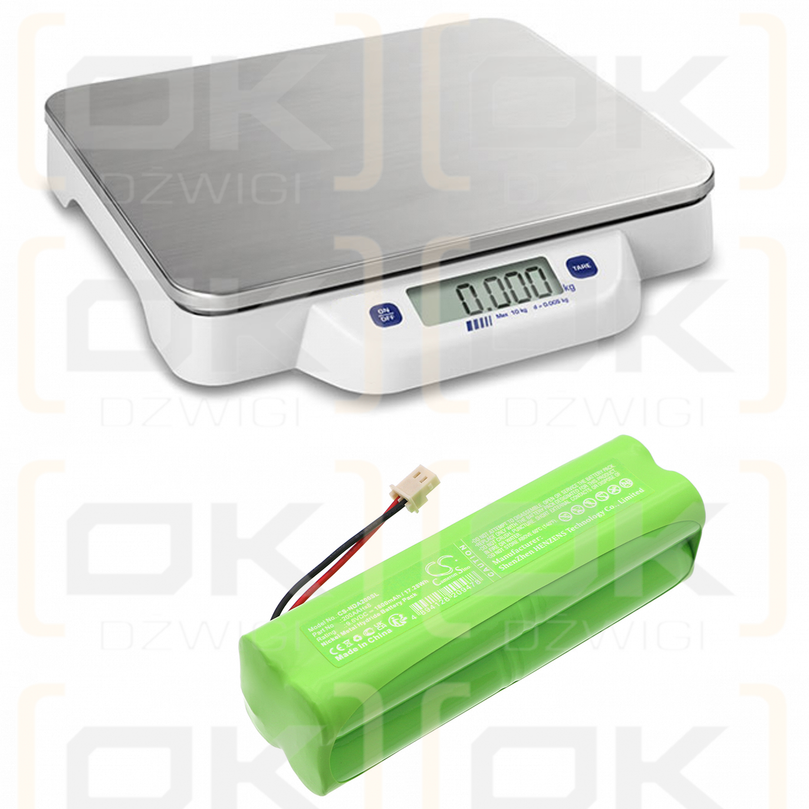 intern NDE-A02 / 200AAHx8 1800mAh Ni-MH 9.6V (Cameron Sino)