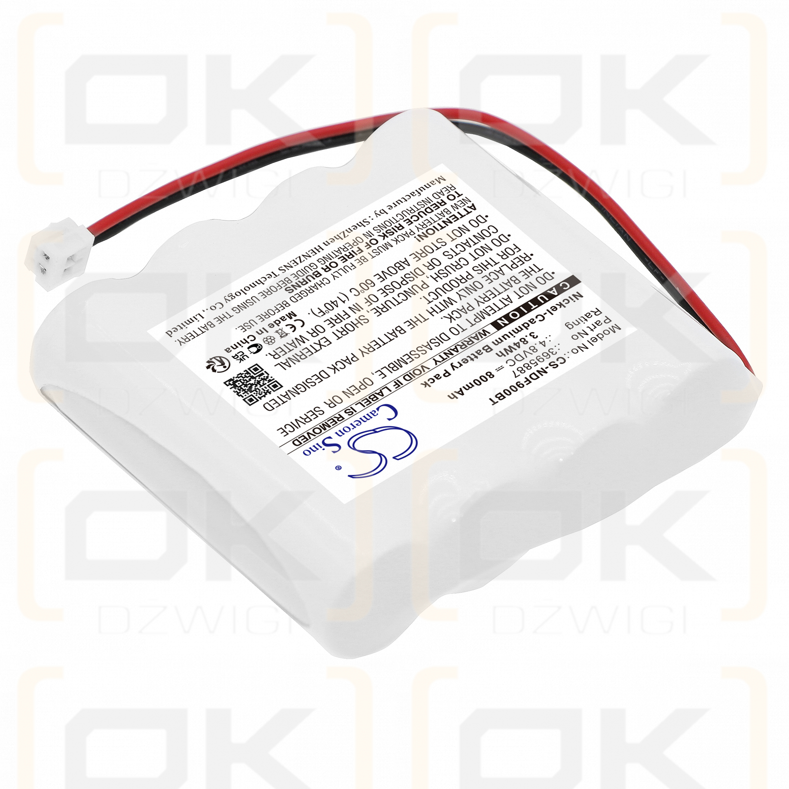 Indexa Repeater 9000FR 35516 / 3695887 800mAh Ni-CD 4.8V (Cameron Sino)