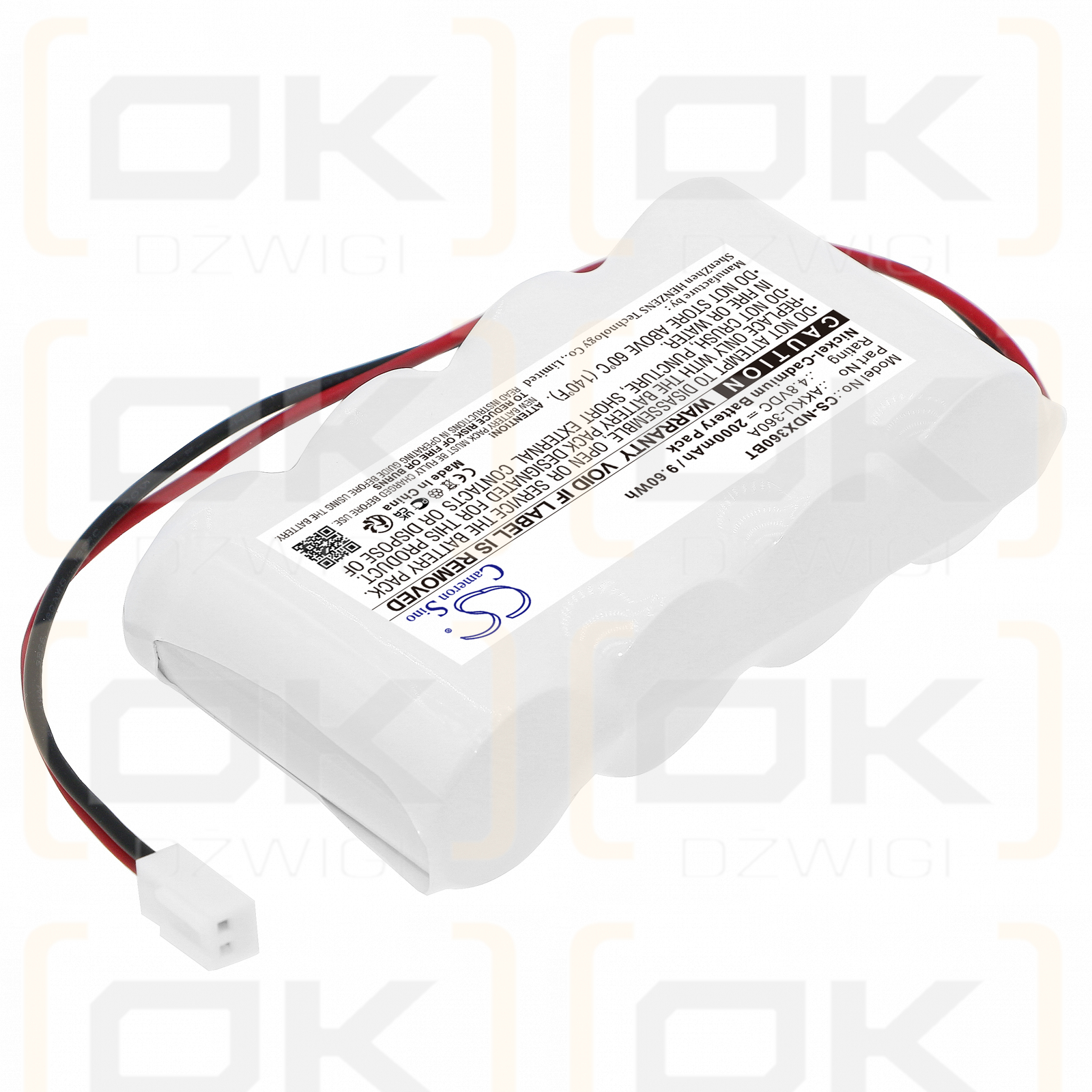 Indexa 9000ASD / AKKU-360A 2000mAh Ni-CD 4.8V (Cameron Sino)