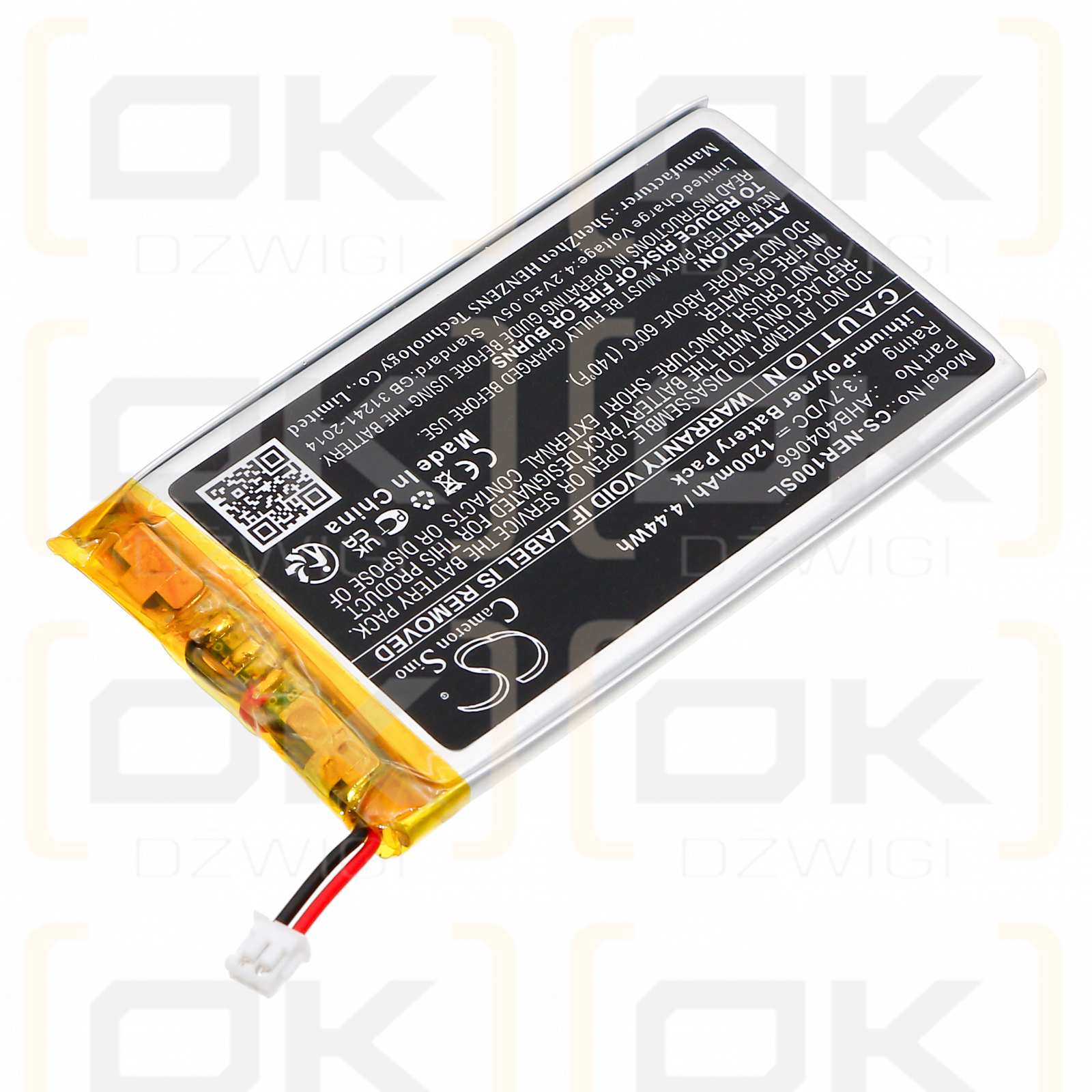 Neeo NE-RMT / AHB404066 1200mAh Li-Polymer 3.7V (Cameron Sino)