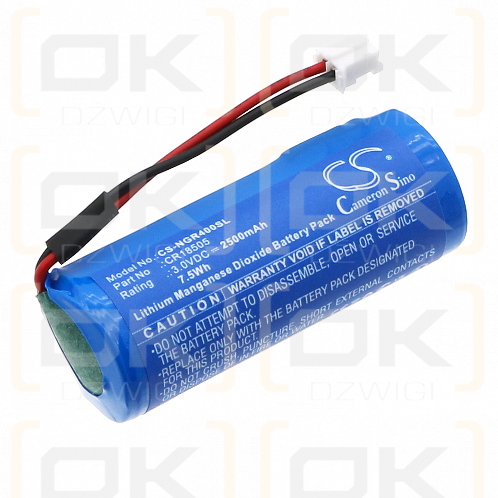 NextCentury RR4 Digitalanzeigen / CR18505 2500 mAh Li-MnO2 3,0 V (Cameron Sino)