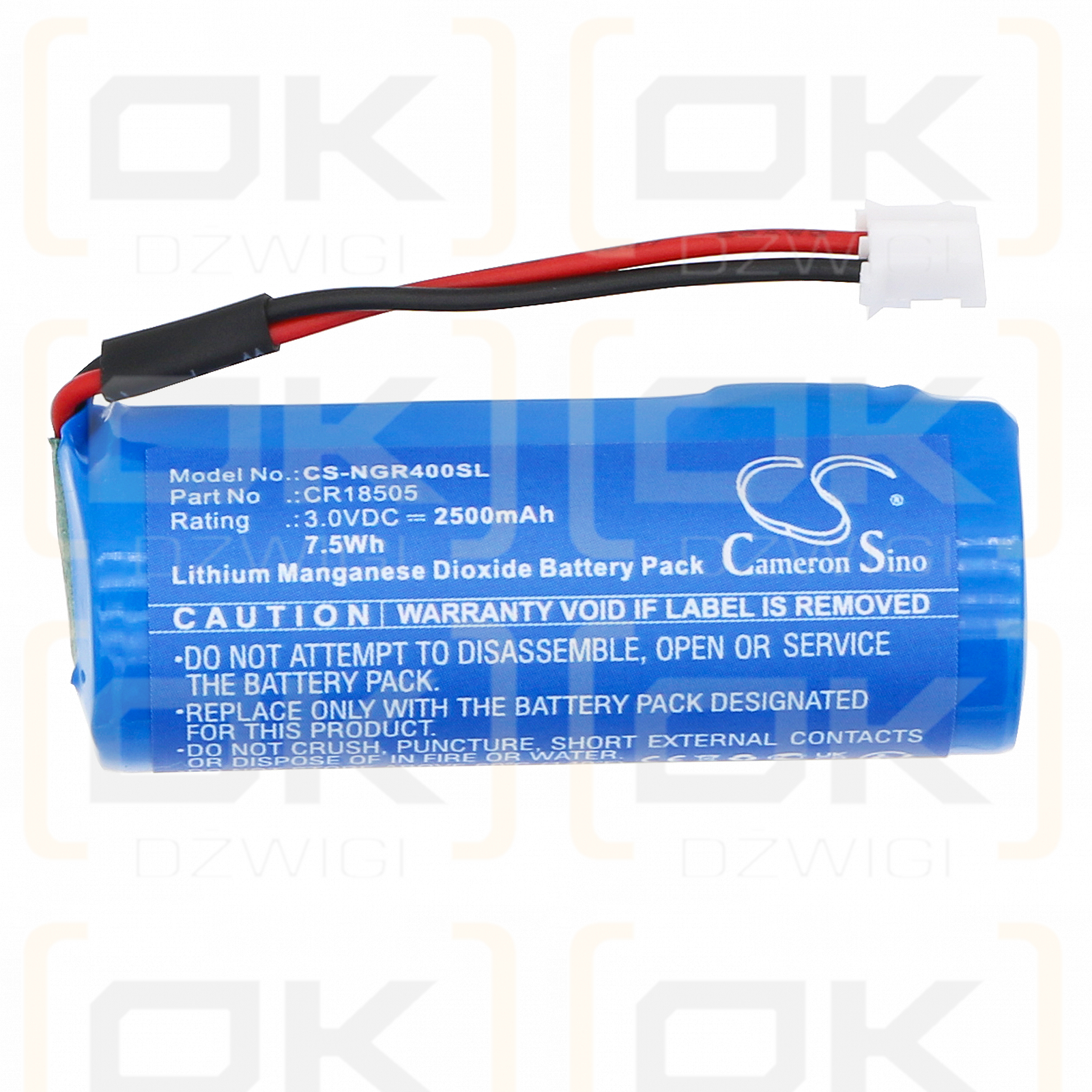 NextCentury RR4 Digitalanzeigen / CR18505 2500 mAh Li-MnO2 3,0 V (Cameron Sino)