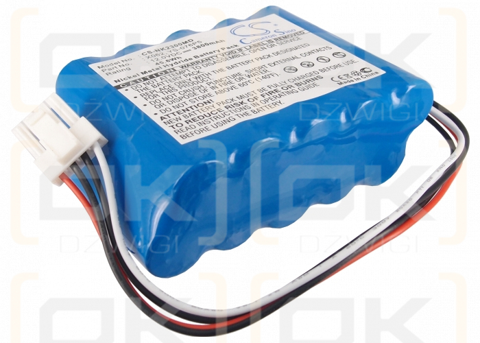 Nihon Kohden BSM-23001A / X062 3800mAh Ni-MH 12.0V (Cameron Sino)