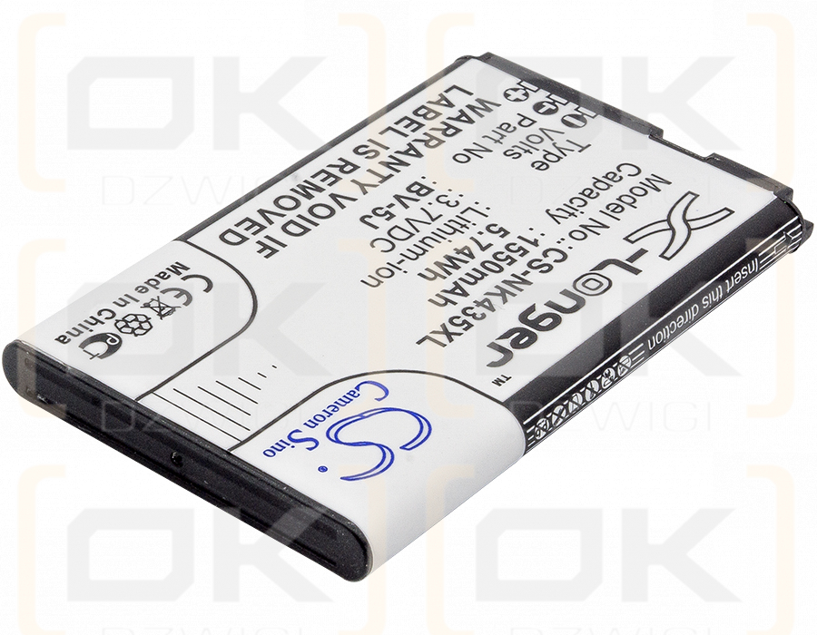 Microsoft RM-1070 / BV-5J 1550mAh Li-ion 3.7V (Cameron Sino)