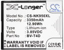 Microsoft Cityman / BV-T4D 3350mAh Li-ion 3.85V (Cameron Sino)