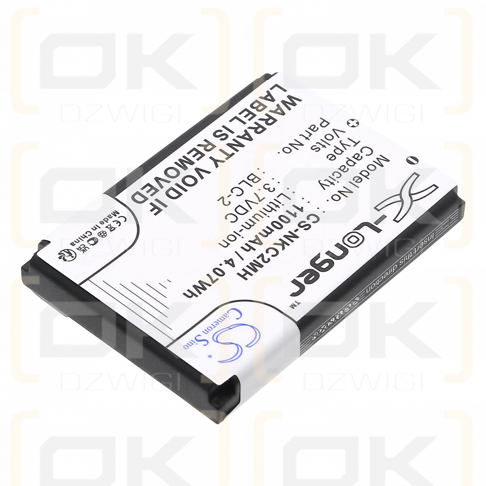 Nokia 6810 / BLC-2 1100 мАч литий-ионный 3,7 В (Cameron Sino)