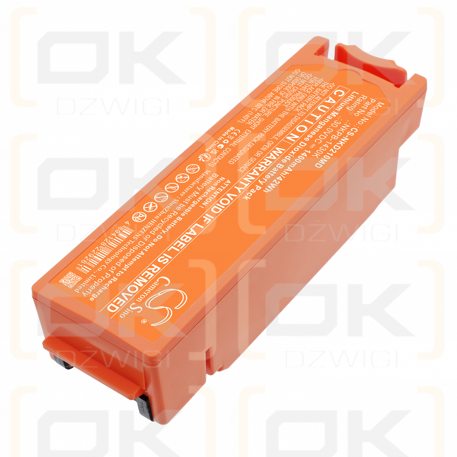 Bateria zamienna do Nihon Kohden Defibrillator Cardiolife AED2100 / NKPB-1430K 1400 mAh Li-MnO2 30 V (Cameron Sino)