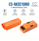 Replacement Battery for Nihon Kohden Defibrillator Cardiolife AED2100 / NKPB-1430K 1400 mAh Li-MnO2 30 V (Cameron Sino)