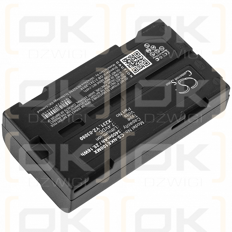 Nihon Kohden WEE-1000 / X231 3400mAh Li-ion 7.4V (Cameron Sino)