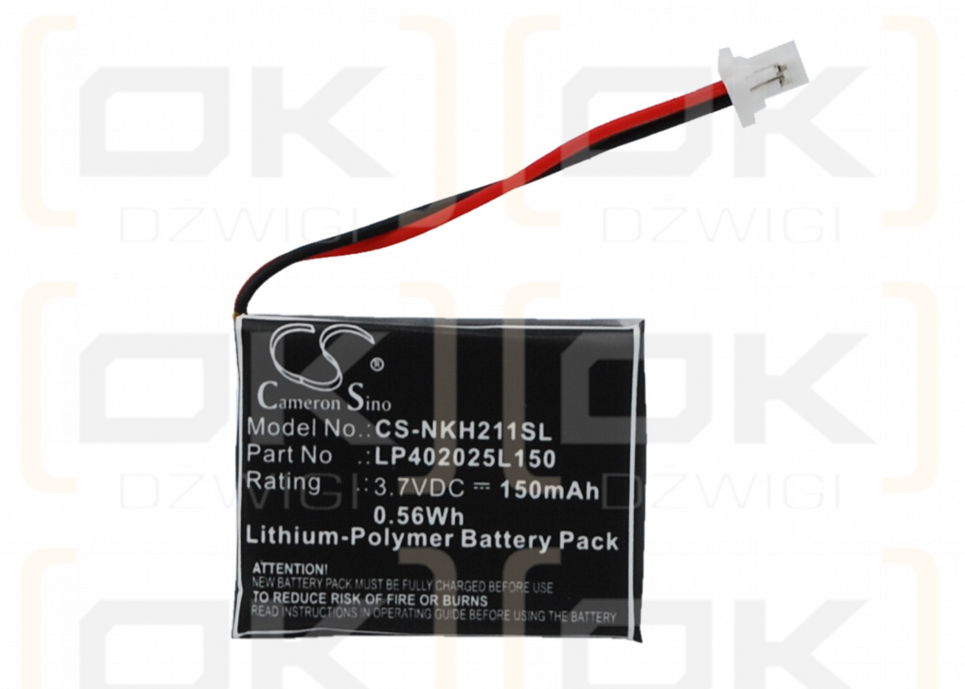 Nokia HS-21W / LP402025L150 150mAh Li-Polymer 3.7V (Cameron Sino)