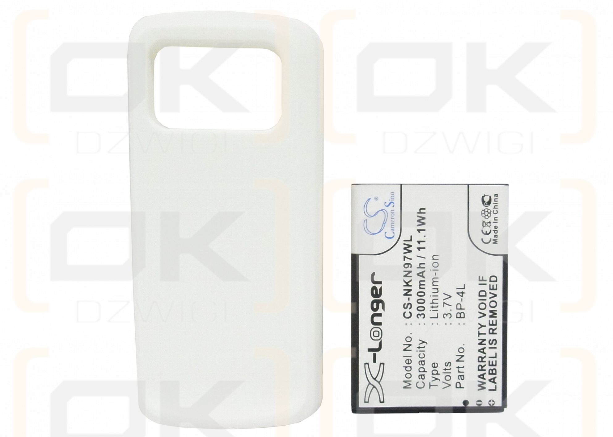 Nokia N97 / BP-4L 3000 mAh Li-Ion 3,7 V (Cameron Sino)