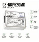 Ersatzakku für Nihon Kohden WEP-520x / SB-671P 2900 mAh Ni-MH 9,6 V (Cameron Sino)