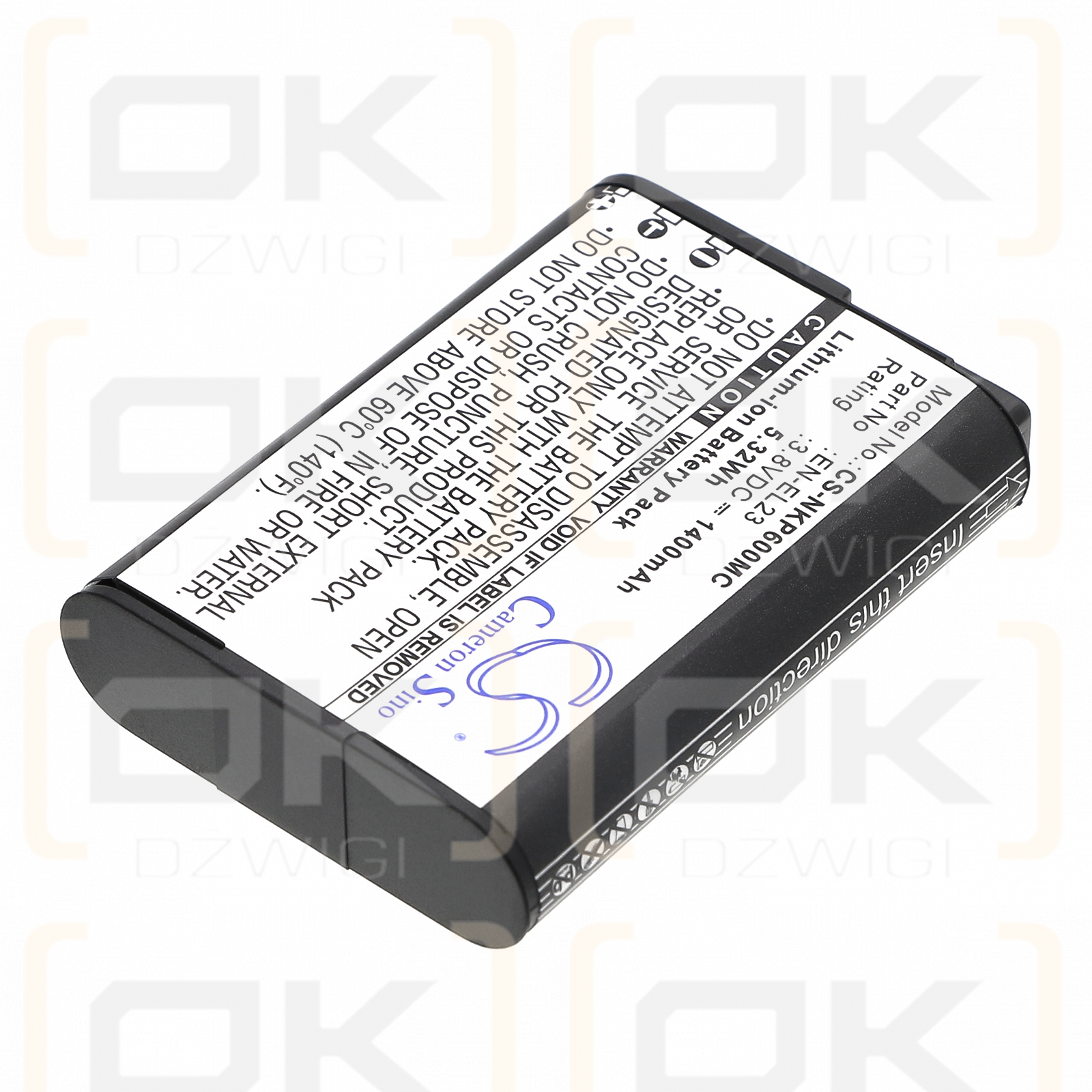 Nikon Coolpix S810c / EN-EL23 1400mAh Li-ion 3.8V (Cameron Sino)