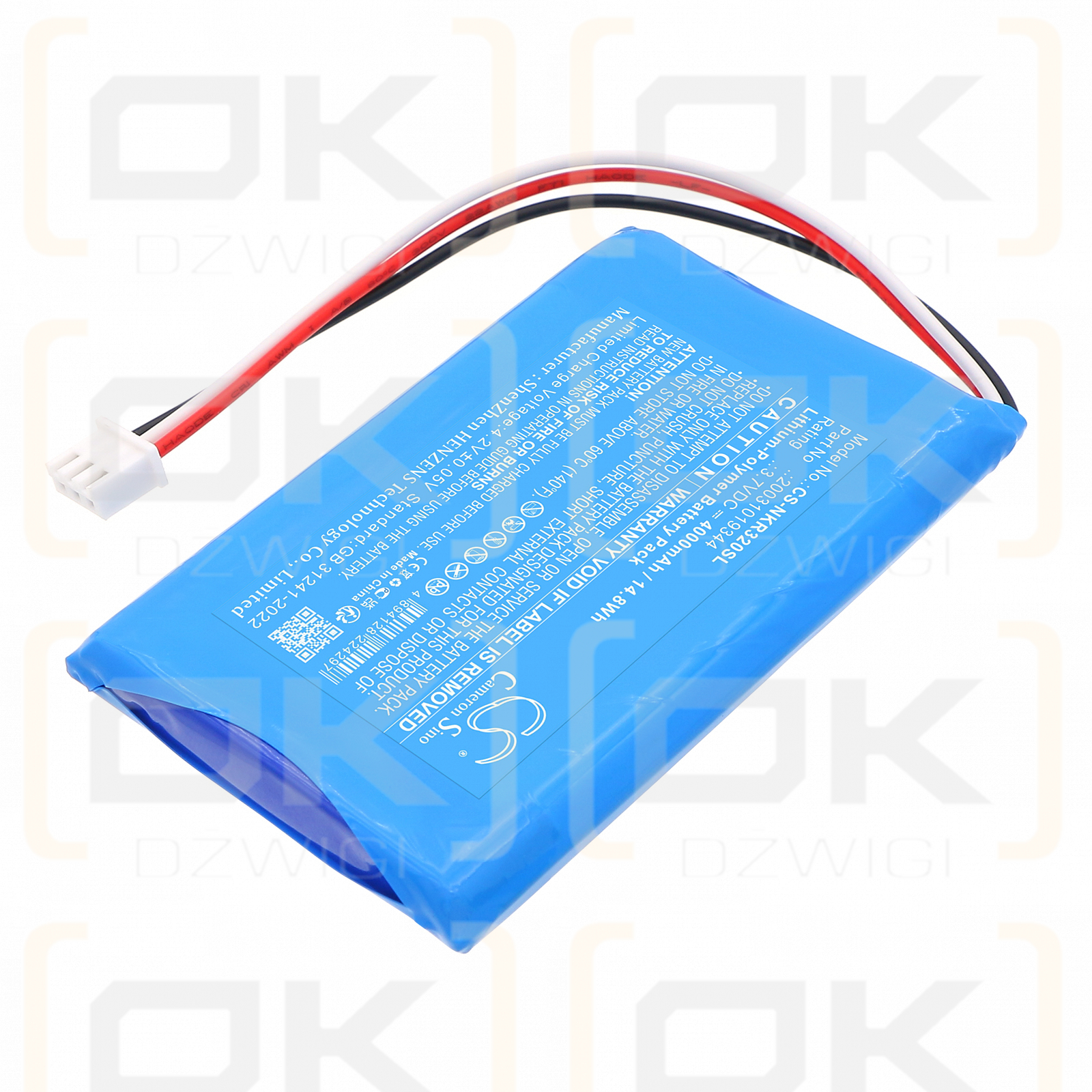 Novker NK4000T / 20031019344 4000 мАч Li-Polymer 3.7 V (Cameron Sino)