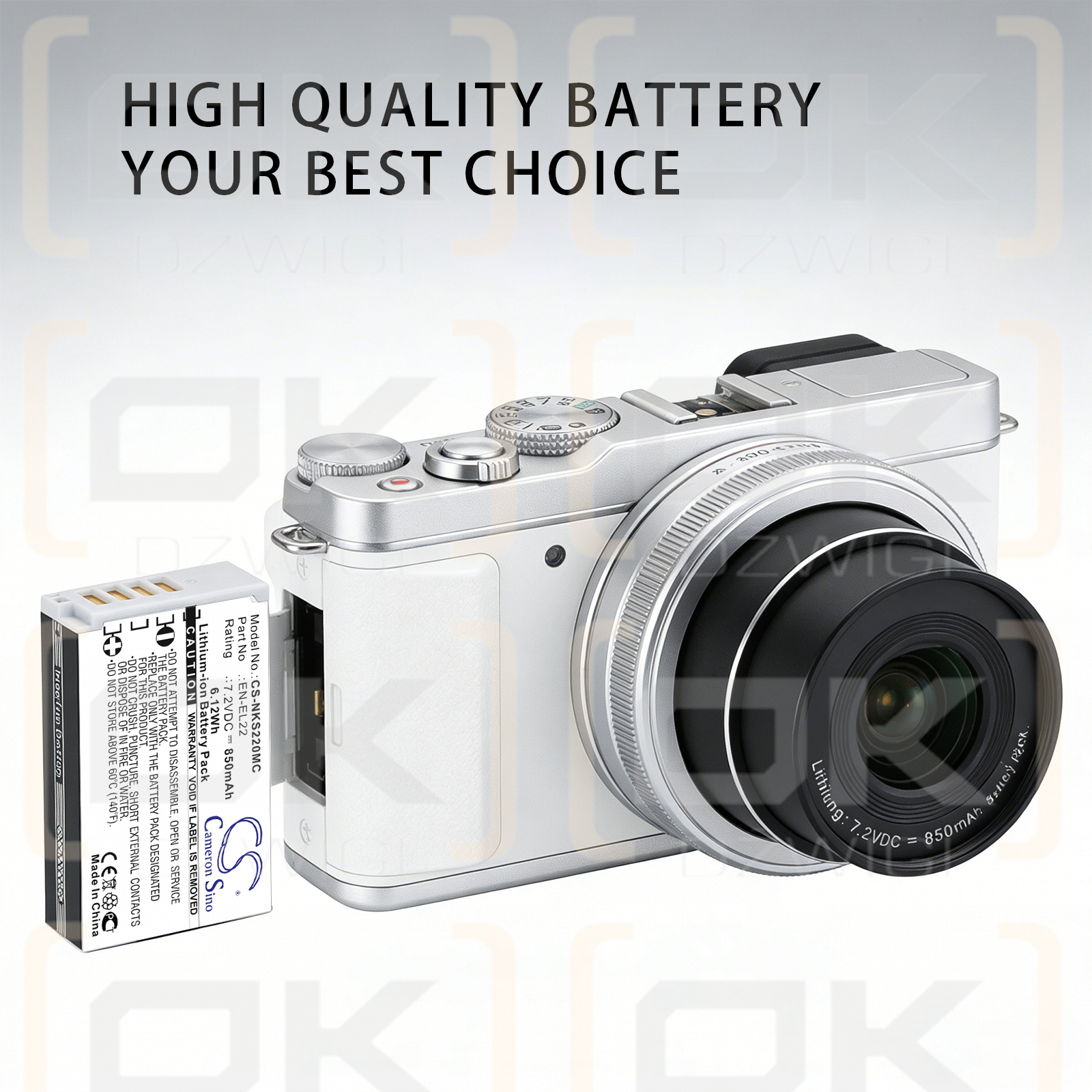 NiKon 1 S2 / EN-EL22 850 mAh Li-ion 7.2 V (Cameron Sino)