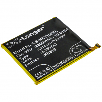 Nokia TA-1038 / HE319 2600mAh Li-Polymer 3.85V (Cameron Sino)