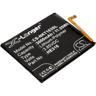 Nokia TA-1003 / HE316 3000mAh Li-Polymer 3.85V (Cameron Sino)