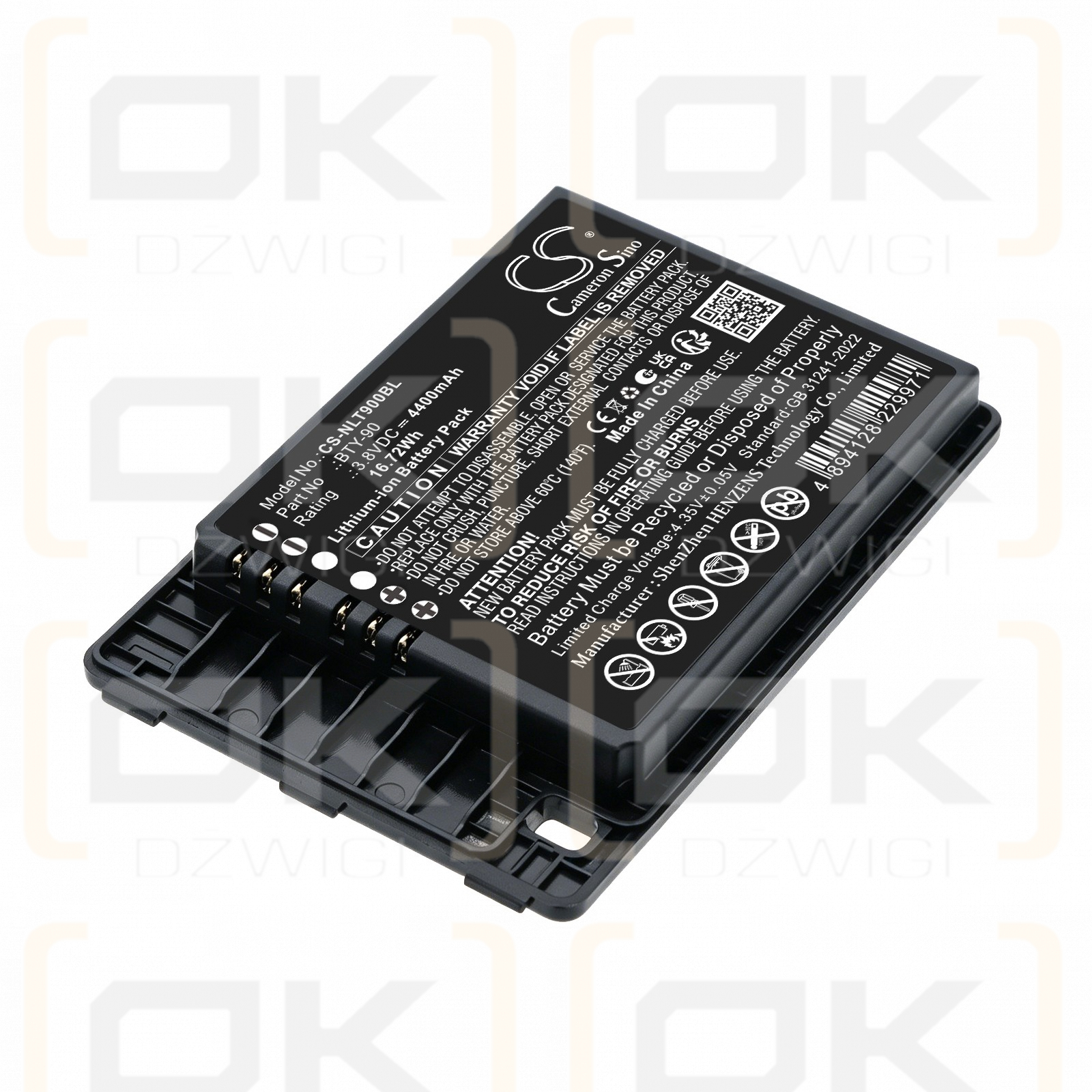 Bateria zamienna do Newland NLS-MT90 / BTY-90 4400 mAh Li-ion 3.8 V (Cameron Sino)
