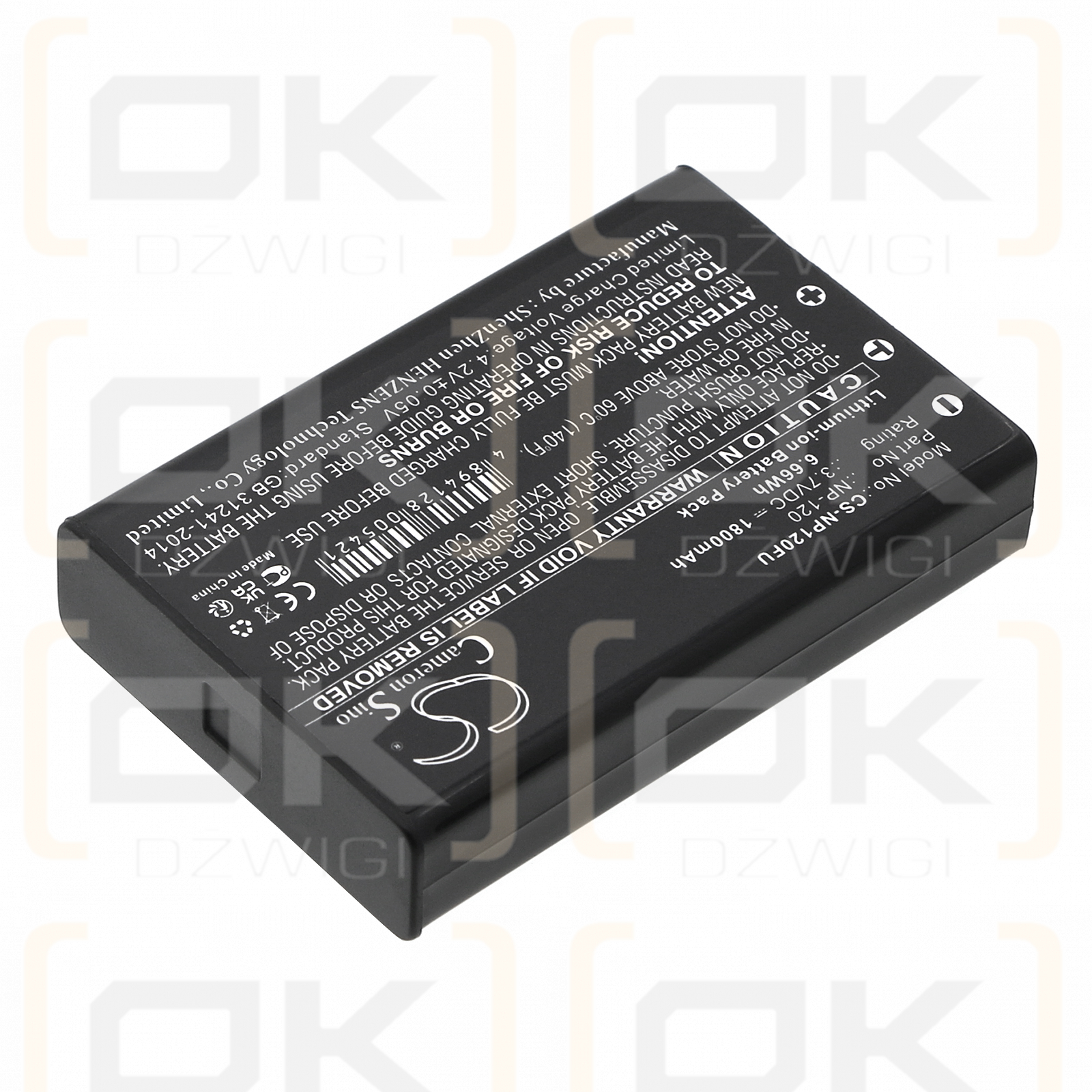 Toshiba Camileo H30 / PA3790U-1CAM 1800mAh Li-ion 3.7V (Cameron Sino)