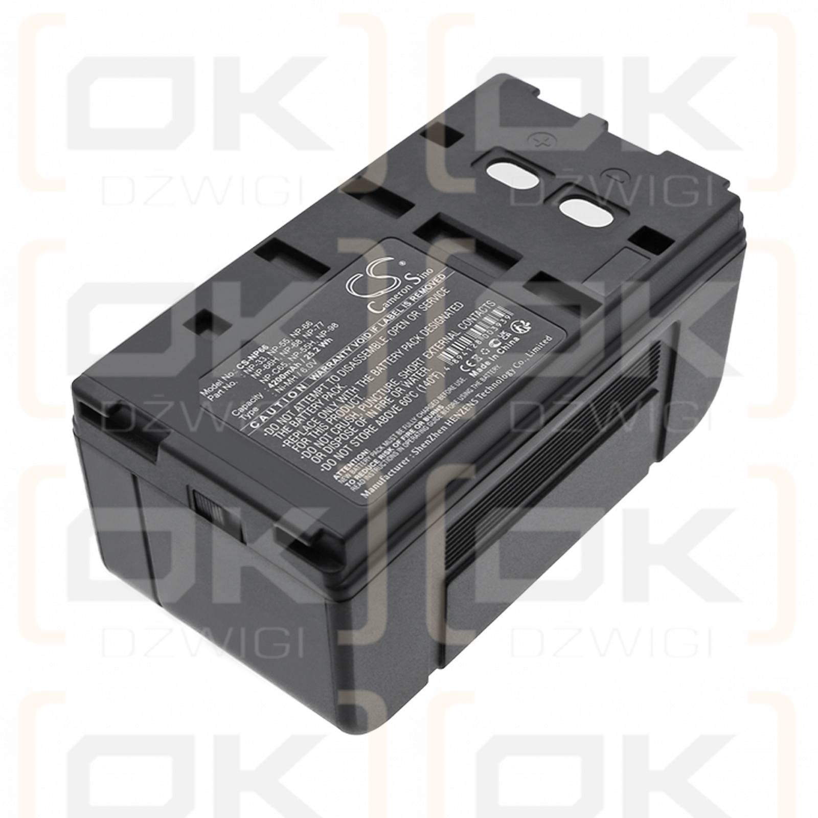 Sony CCD-TR54 / NP-33 4200mAh Ni-MH 6.0V (Cameron Sino)