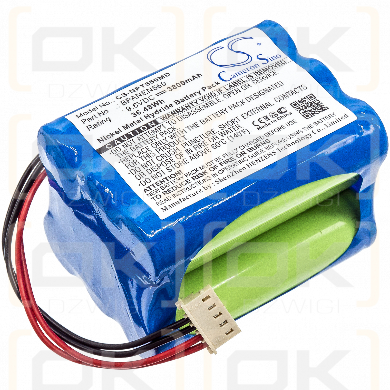 Covidien N560 / 069308 3800mAh Ni-MH 9.6V (Cameron Sino)