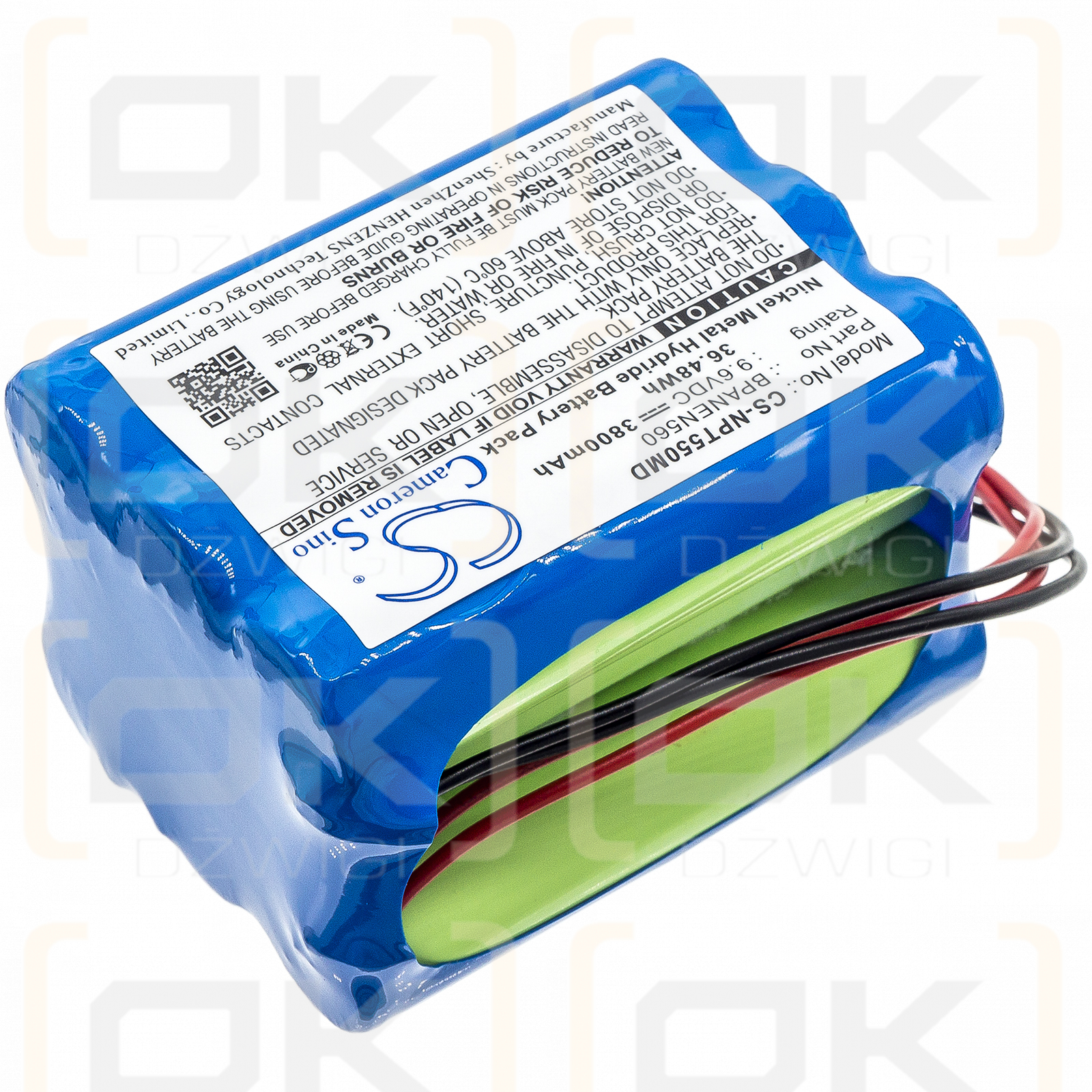 Covidien N560 / 069308 3800mAh Ni-MH 9.6V (Cameron Sino)