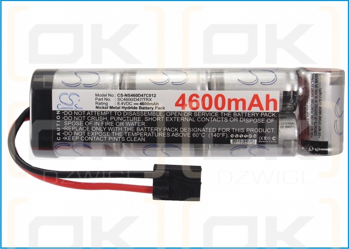 RC CS-NS460D47C012 / CS-NS460D47C012 4600mAh Ni-MH 8.4V (Cameron Sino)