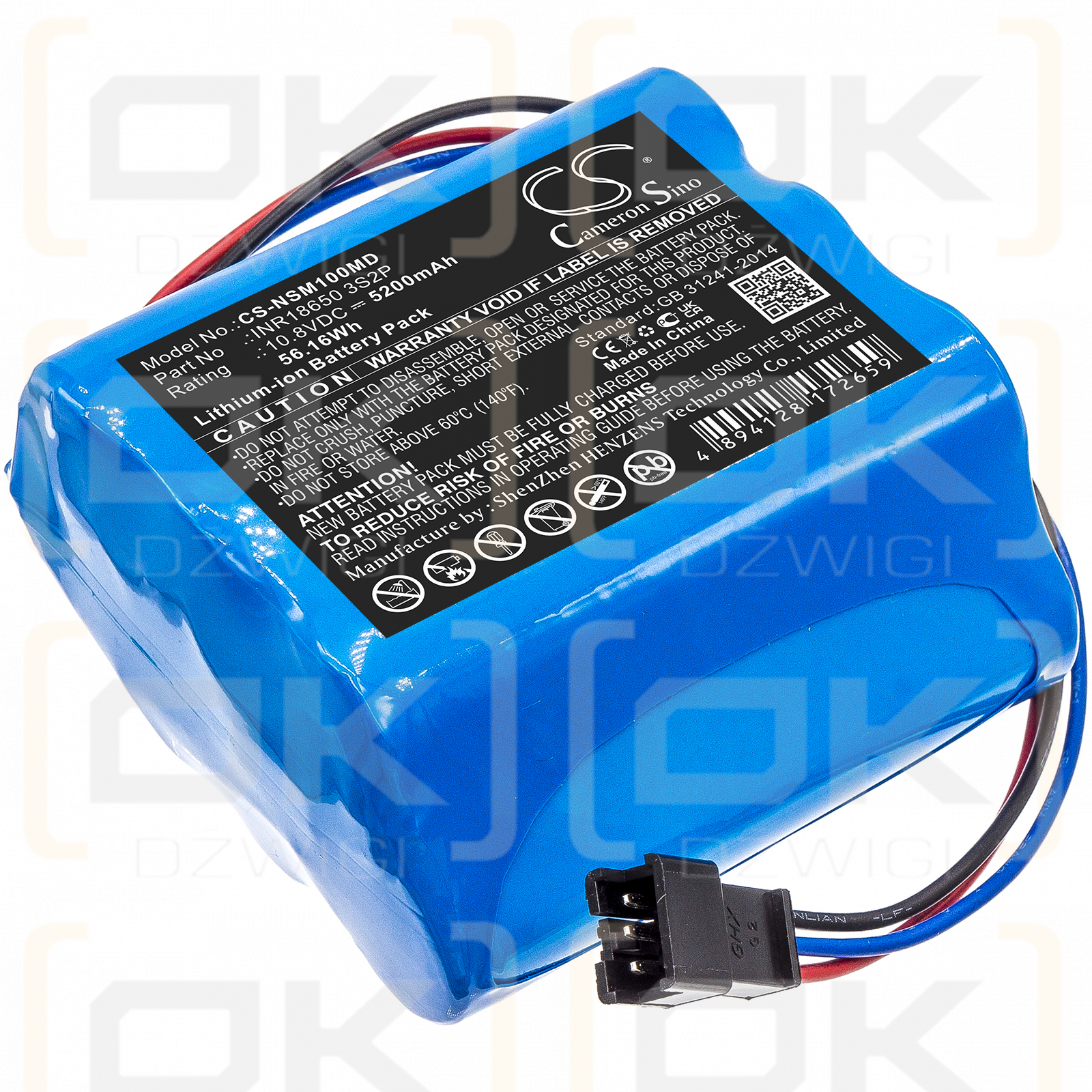 Neusoft NSC-M10 / INR18650 3S2P 5200mAh Li-ion 10.8V (Cameron Sino)