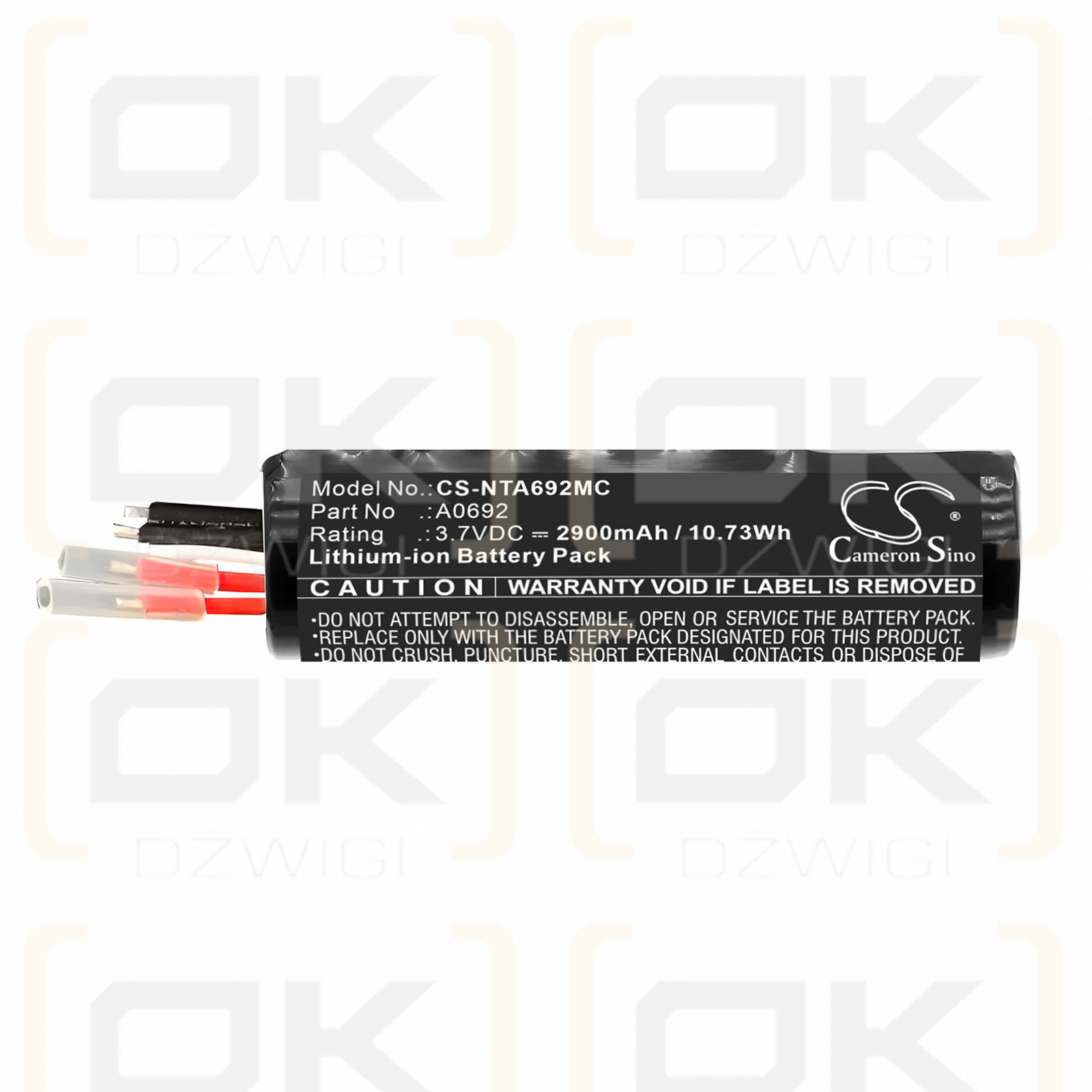Insta360 / A0692 2900mAh Li-ion 3.7V (Cameron Sino)
