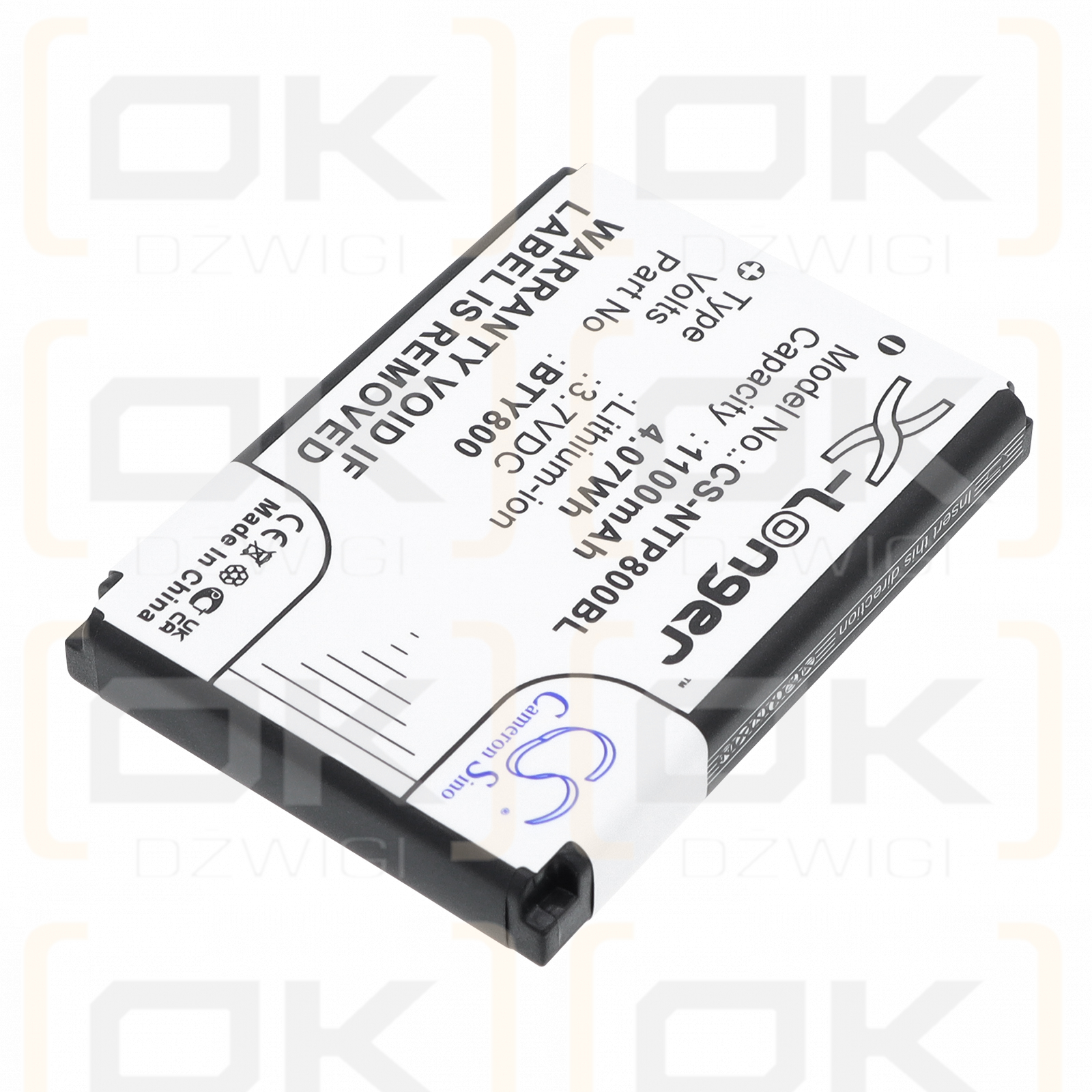 Newland NLS-PT850B / BTY800 1100 mAh Li-Ion 3,7 V (Cameron Sino)